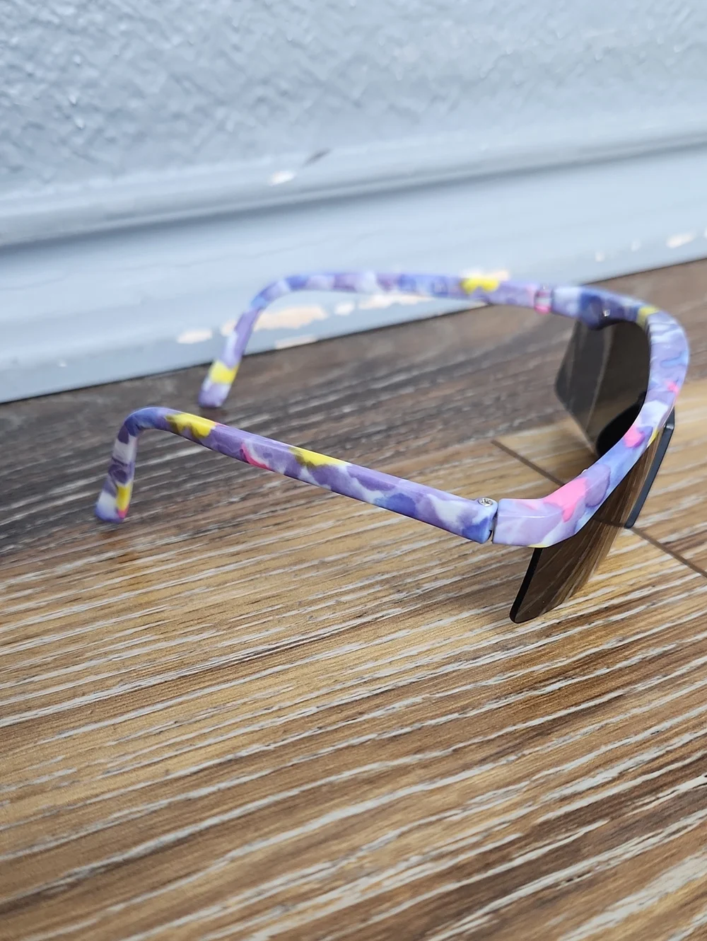 Vintage The Alamo Kids Sunglasses Purple Blue Pink Yellow